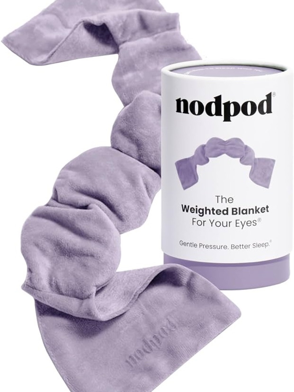 Nodpod Kids Lavender Weighted Eye Blanket for Calming Comfort